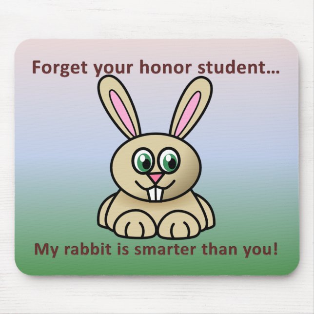 Alfombrilla De Ratón Un conejo más elegante Mousepad 2 (Frente)