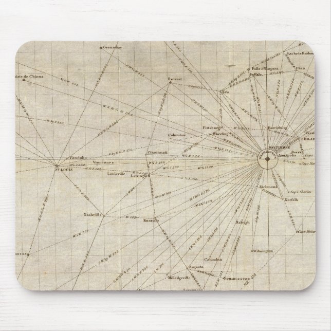 Alfombrilla De Ratón Un diagrama de los Estados Unidos (Frente)