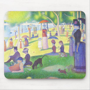 Alfombrilla De Ratón Un domingo de Georges Seurat 