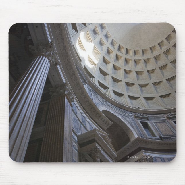 Alfombrilla De Ratón Un eje de luz a través del óculo en el (Frente)