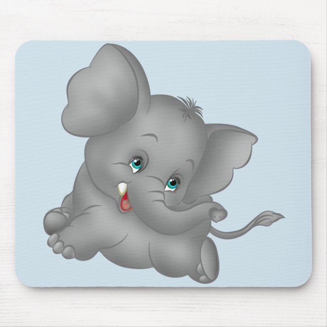 Alfombrilla De Ratón Un elefante Personalizado (Frente)