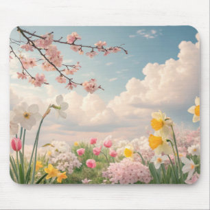 Alfombrilla De Ratón Un fondo floral de primavera
