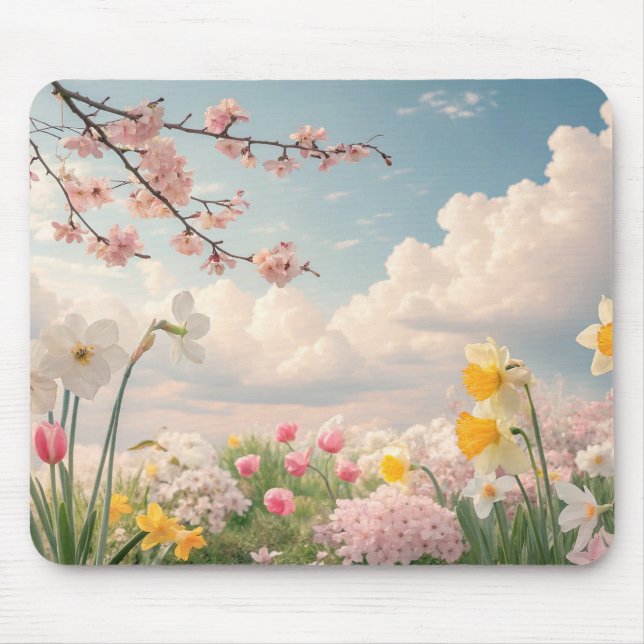 Alfombrilla De Ratón Un fondo floral de primavera (Frente)