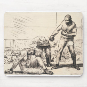 Alfombrilla De Ratón Un golpe abajo - George Bellows - c1917