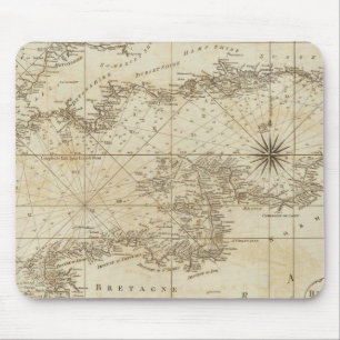 Alfombrilla De Ratón Un gráfico del Canal Británico