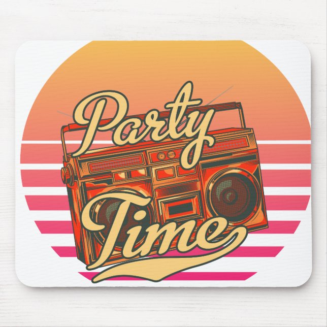 Alfombrilla De Ratón Un grito de música retro en la vieja escuela (Frente)