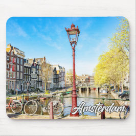 Alfombrilla De Ratón Un hermoso día en Ámsterdam, Países Bajos