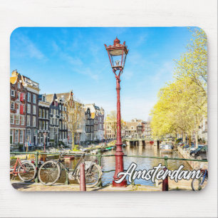 Alfombrilla De Ratón Un hermoso día en Ámsterdam, Países Bajos