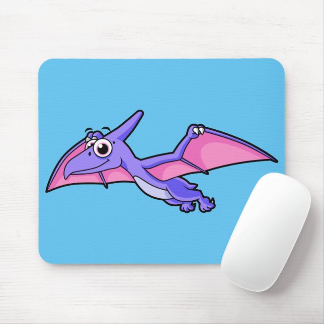 Alfombrilla De Ratón Un Ilustracion Agradable De Un Pterodáctilo Volado (Con ratón)
