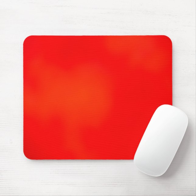 Alfombrilla De Ratón Un individual placemat rectangular rojo y naranja  (Con ratón)