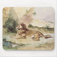 Un león en el desierto, 1834