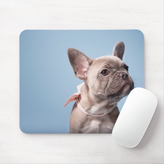 Alfombrilla De Ratón Un lindo Bulldog francés (Con ratón)