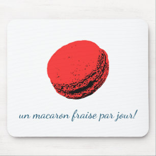 Alfombrilla De Ratón un macaron fraise par jour!