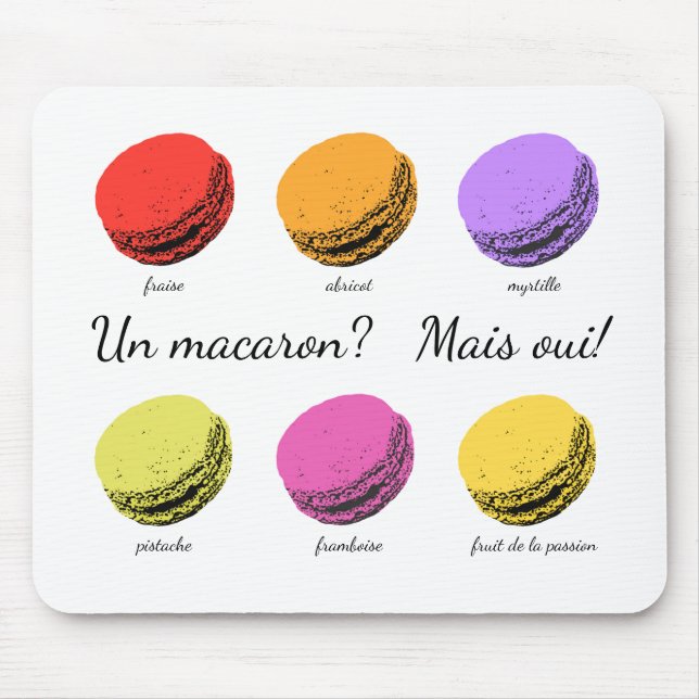 Alfombrilla De Ratón ¿Un macaron? ¡Mais oui! (Frente)