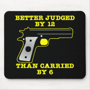 Alfombrilla De Ratón Un mejor probado del arma negro por 12