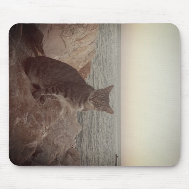 Alfombrilla De Ratón Un modo de gato (Frente)