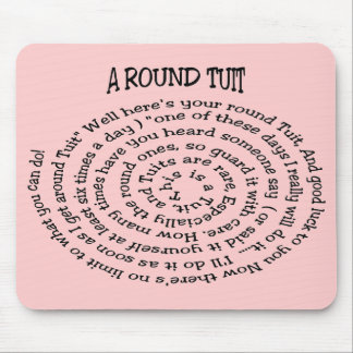 Alfombrilla De Ratón Un Mousepad rosa redondo