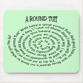 Alfombrilla De Ratón Un Mousepad Verde Redondo