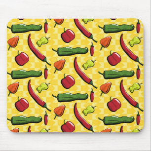 Alfombrilla De Ratón Un mundo de pimientos chilenos Mousepad