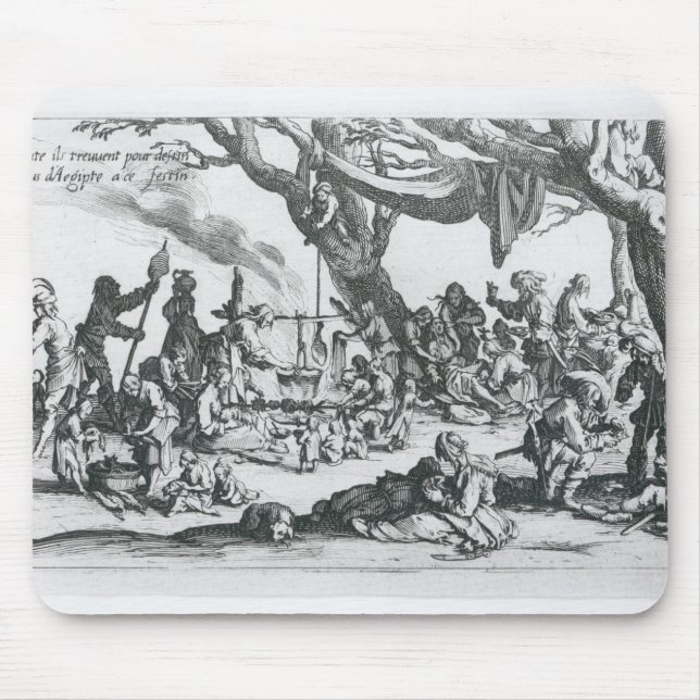 Alfombrilla De Ratón Un nacimiento en un campo gitano (Frente)