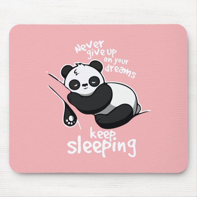 ALFOMBRILLA DE RATÓN UN PANDA DE DORMIR DE CORTE (Frente)