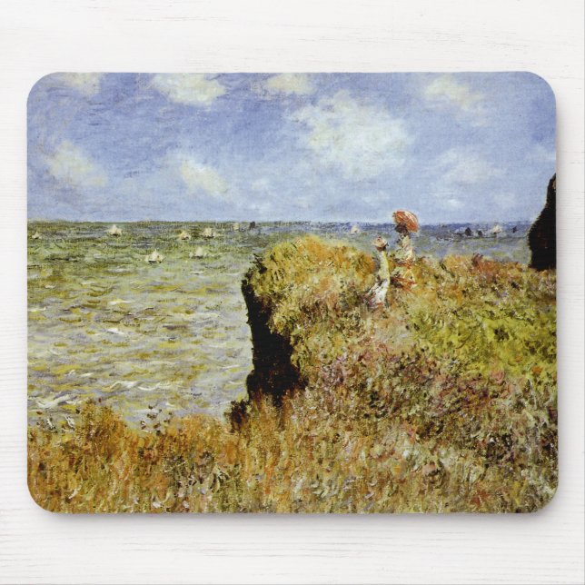 Alfombrilla De Ratón Un paseo por los acantilados de Pourville (Frente)