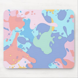 Alfombrilla De Ratón Un patrón desordenado de manchas de pintura