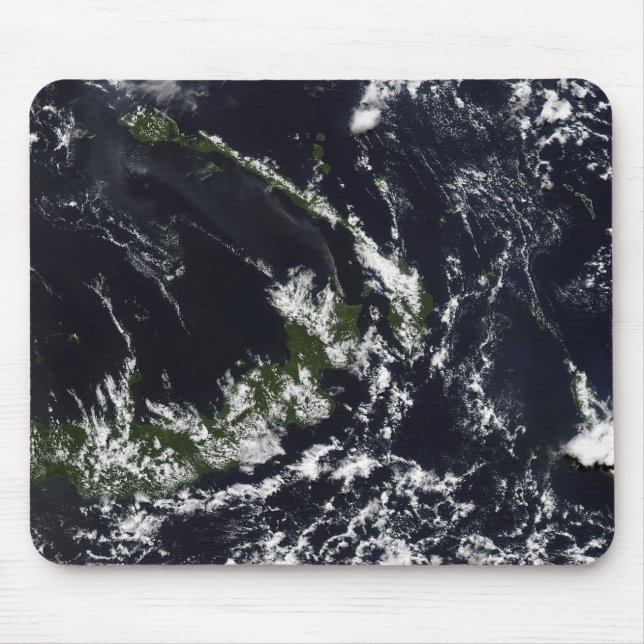 Alfombrilla De Ratón Un penacho volcánico de la caldera de Rabaul (Frente)