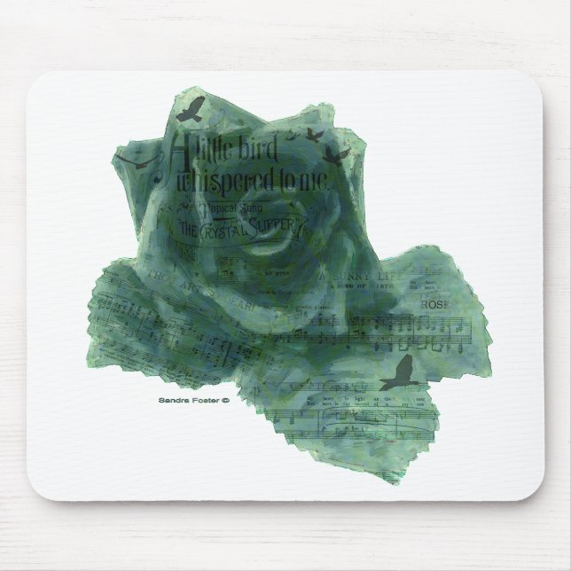 Alfombrilla De Ratón Un Pequeño Pájaro Me Dijo Rosa (Frente)