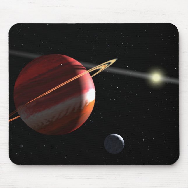Alfombrilla De Ratón Un planeta de masa Júpiter orbitando la estrella c (Frente)