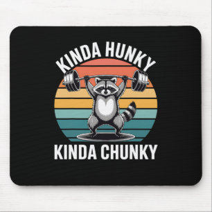 Alfombrilla De Ratón Un Poco Hunky Un Poco Chunky Racoon Funny Hirropan