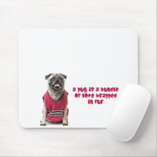 Alfombrilla De Ratón Un Pug Es Un Conjunto De Amor Envuelto En Piel