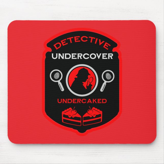 Alfombrilla De Ratón Un regalo divertido con tema de detectives (Frente)