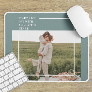 Alfombrilla De Ratón Un regalo encantador para la familia verde fotográ