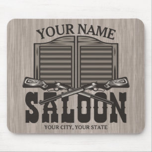 Alfombrilla De Ratón Un rifle occidental personalizado dispara un viejo