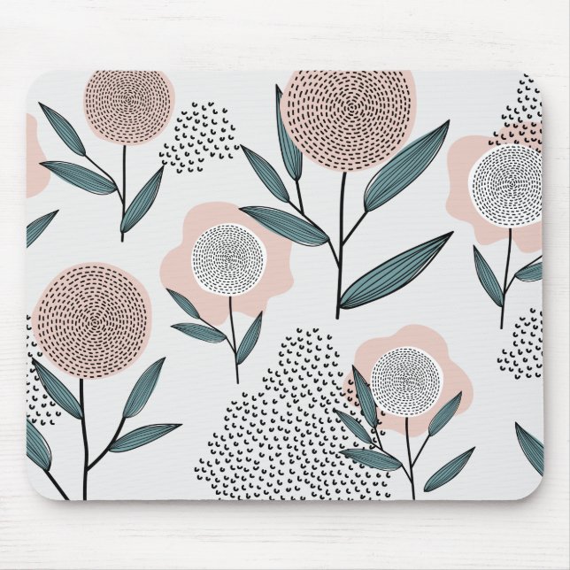 Alfombrilla De Ratón Un rosa (Frente)