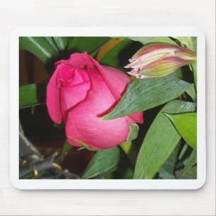 Alfombrilla De Ratón Un Rosa