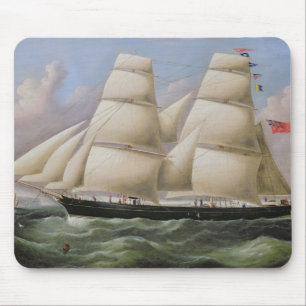 Alfombrilla De Ratón Un Schooner de dos palos de Dover (aceite en lona)