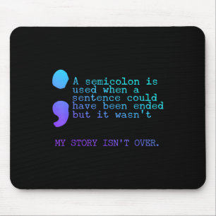 Alfombrilla De Ratón Un Semicollo Mi Historia No Se Refiere A La Preven
