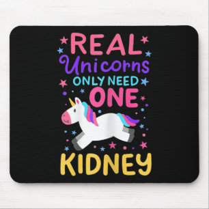 Alfombrilla De Ratón Un trasplante de riñón Cirugía Renal Cute Unicorni