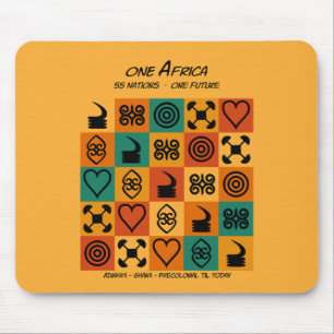 Alfombrilla De Ratón Una África – Adinkra – Ghana -