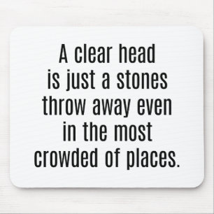 Alfombrilla De Ratón Una almohadilla de ratón para cabezal transparente