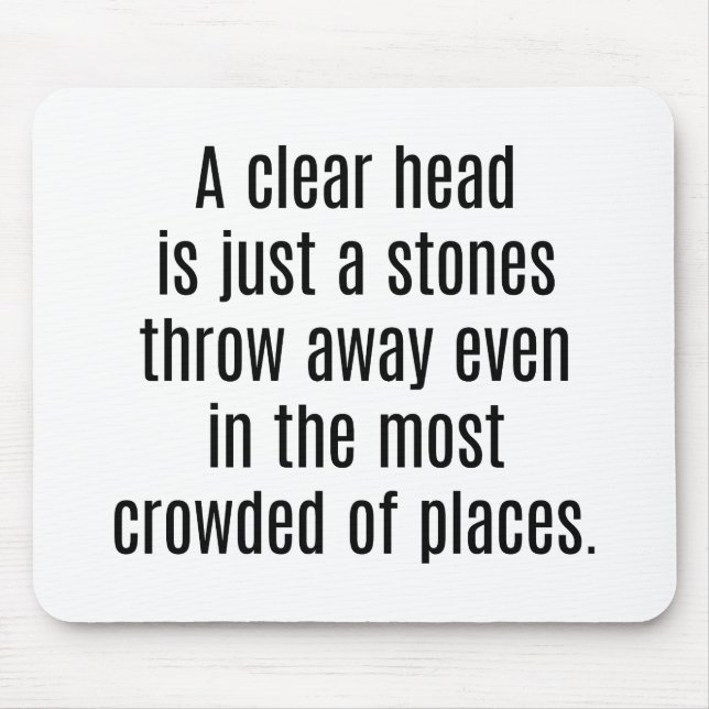 Alfombrilla De Ratón Una almohadilla de ratón para cabezal transparente (Frente)