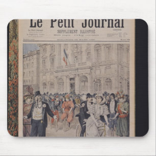 Alfombrilla De Ratón Una boda en una bicicleta