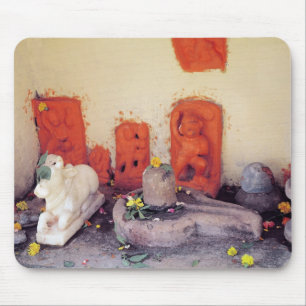 Alfombrilla De Ratón Una capilla de una capilla en el Ganges