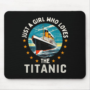 Alfombrilla De Ratón Una chica que ama a las chicas del Rms Titanic