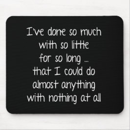 Alfombrilla De Ratón Una cita sabia sobre la almohadilla negra del rató