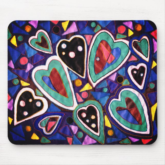Alfombrilla De Ratón Una colección de corazones (Frente)