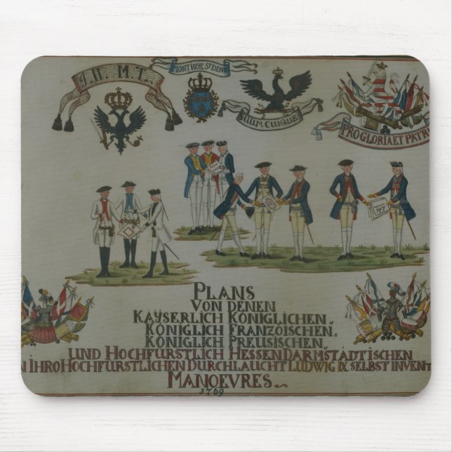 Alfombrilla De Ratón Una colección de planes del maneouvre (Frente)