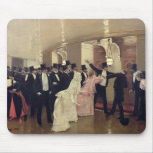 Alfombrilla De Ratón Una discusión en los pasillos de la ópera, 1889